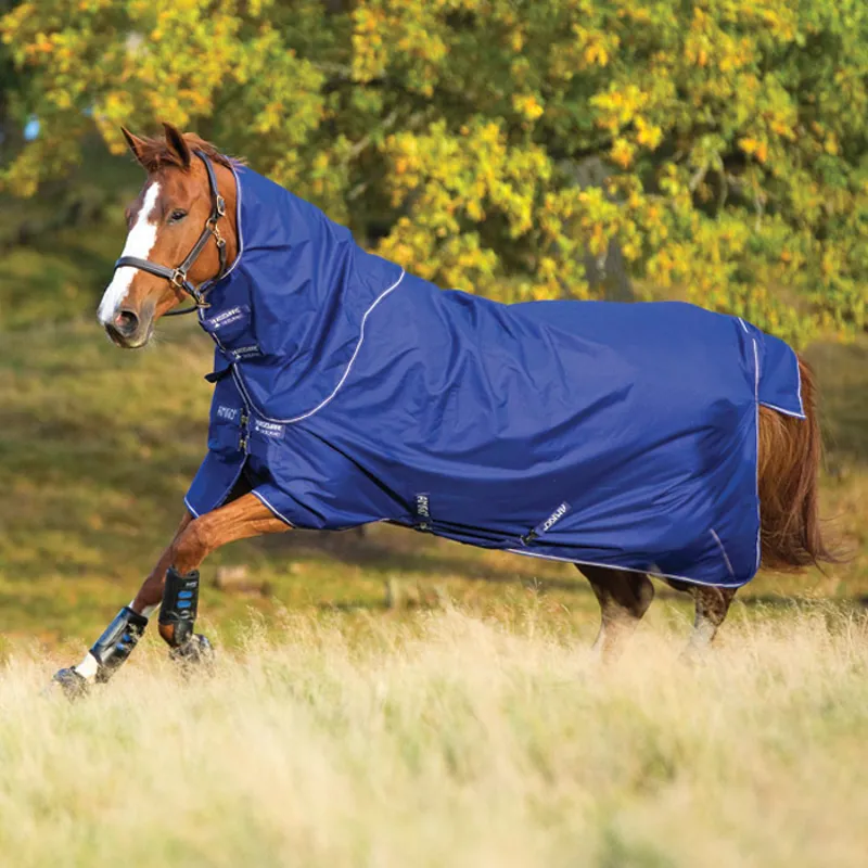 Horseware Amigo Hero ACY Plus Lite Turnout Rug  - Atlantic Blue/Atlantic/Blue/Ivory